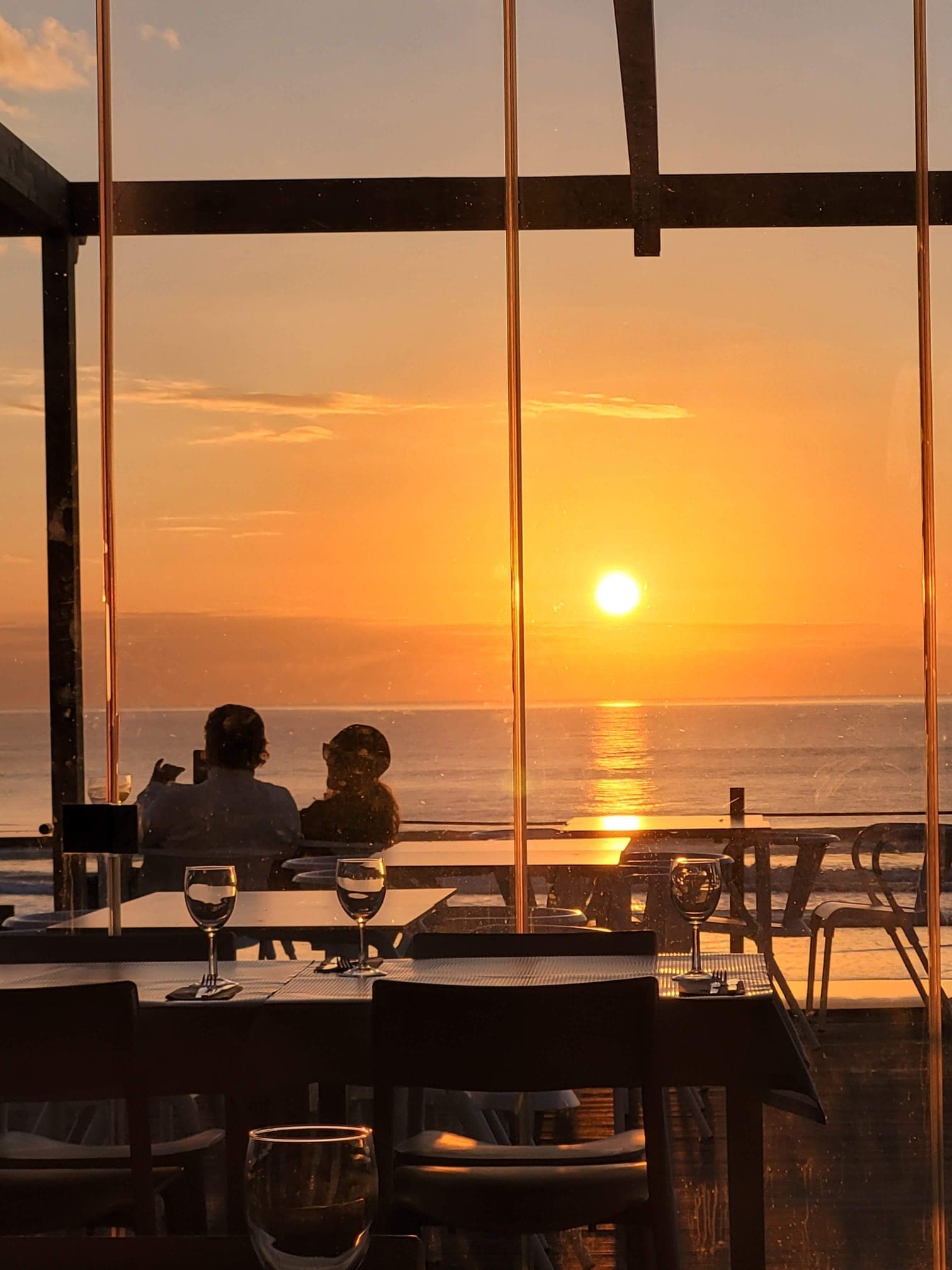 Restaurant at sunset